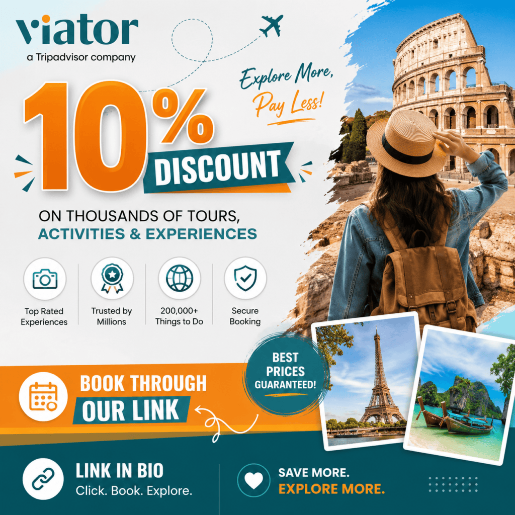 viator 10% discount